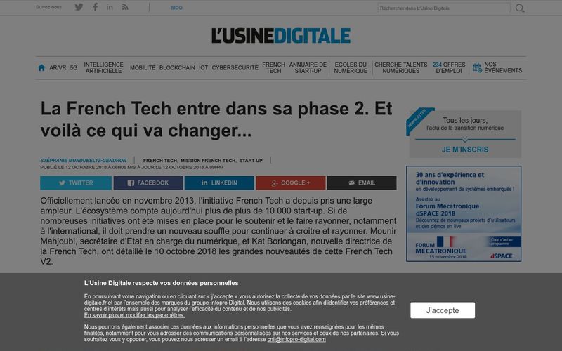 Usine digitale : la French Tech entre dans sa phase 2 et voilà ce qui va changer...
